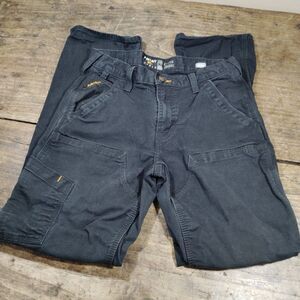Ariat M4 Rebar Jeans 30 x 34 (measures 30 x 32) Relaxed Straight Work Black